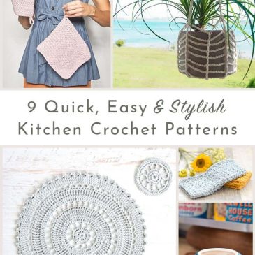 9 kitchen crochet patterns roundup